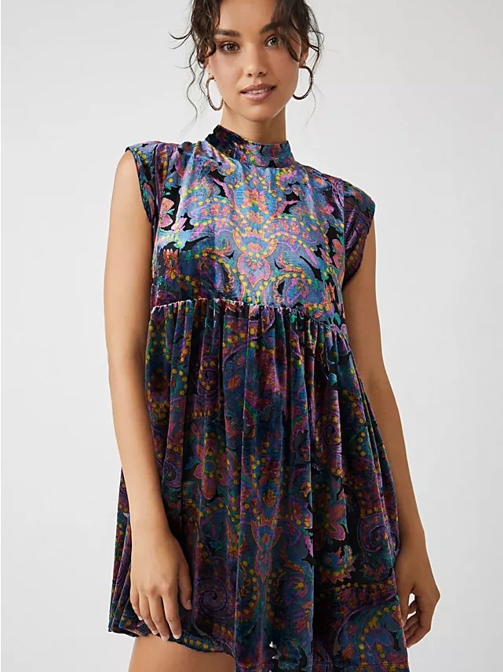 All The Time Velvet Mini Dress